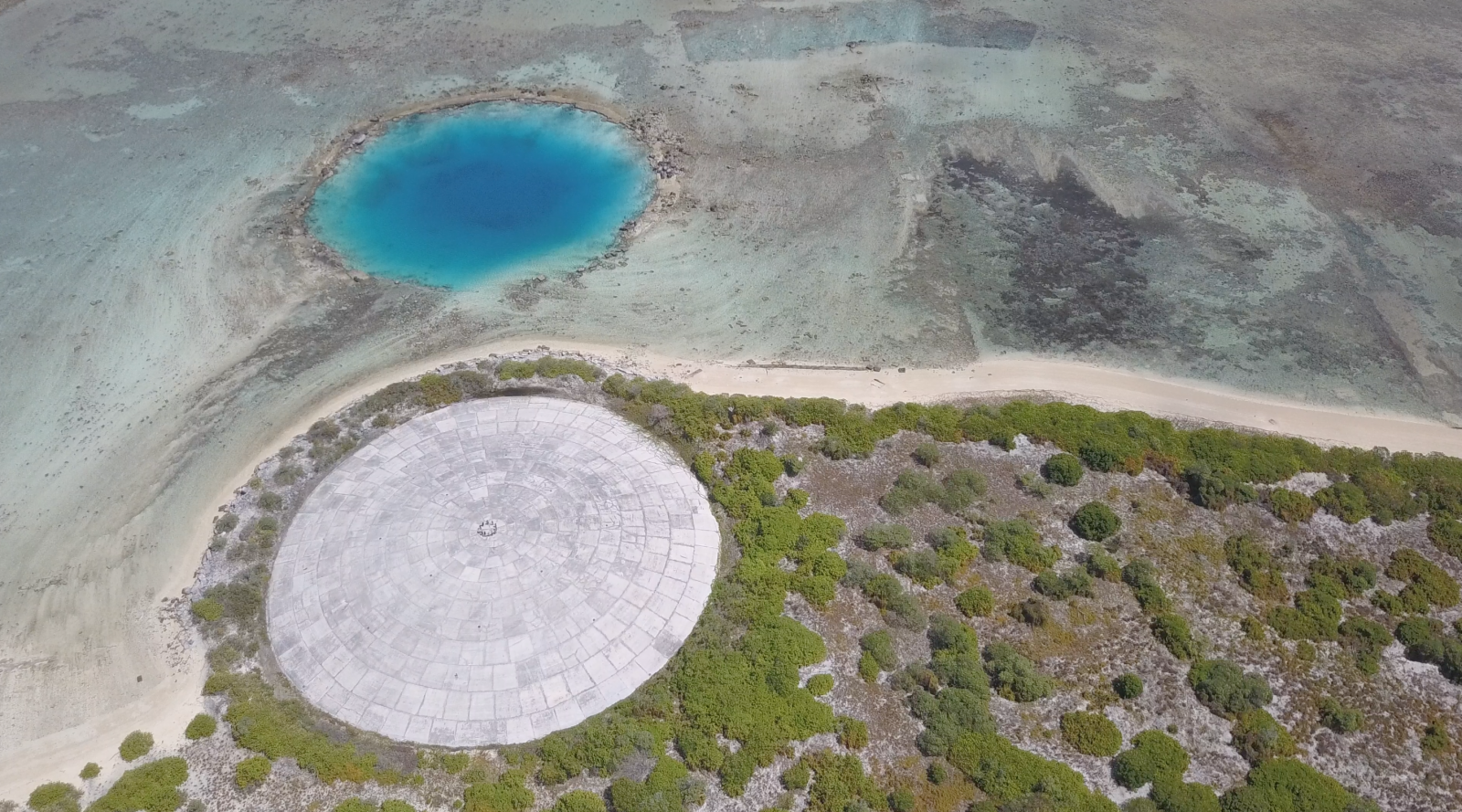 The dome on Runit Island, Enewetak Atoll
