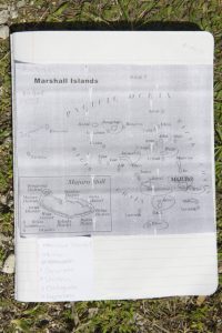 A student's personal map of the Marshall Islands