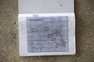 A student's personal map of the Marshall Islands